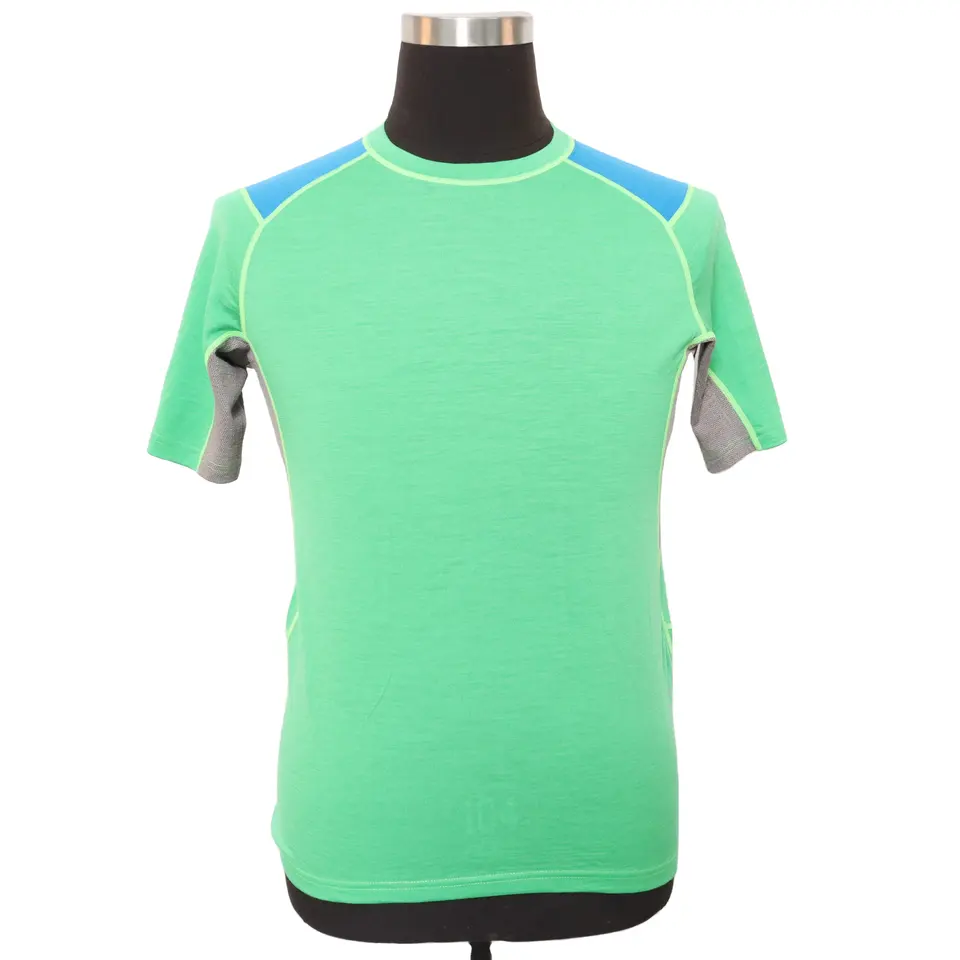 Men Merino wool with breathable mesh T-shirt
