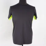 Men cut antibacterial finished coolpass polyester spandex T-shirt