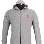 Men merino wool fleece hoodie jacket