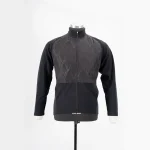 Men merino wool jacket with winbeaker panel