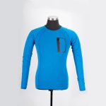 Men merino wool top with fake pocket
