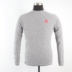 Men merino wool top with long sleeve