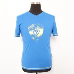 Men merino wool with print pattern T-shirt
