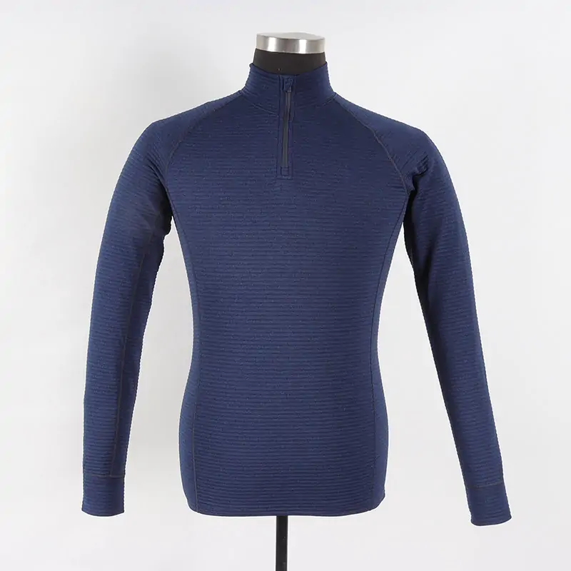 Men polyester  melange stripe ottoman Sport wear