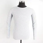 Men polyester merino wool waffle with long sleeve T-shirt