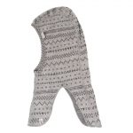 Merino wool jacquard balaclava for kids
