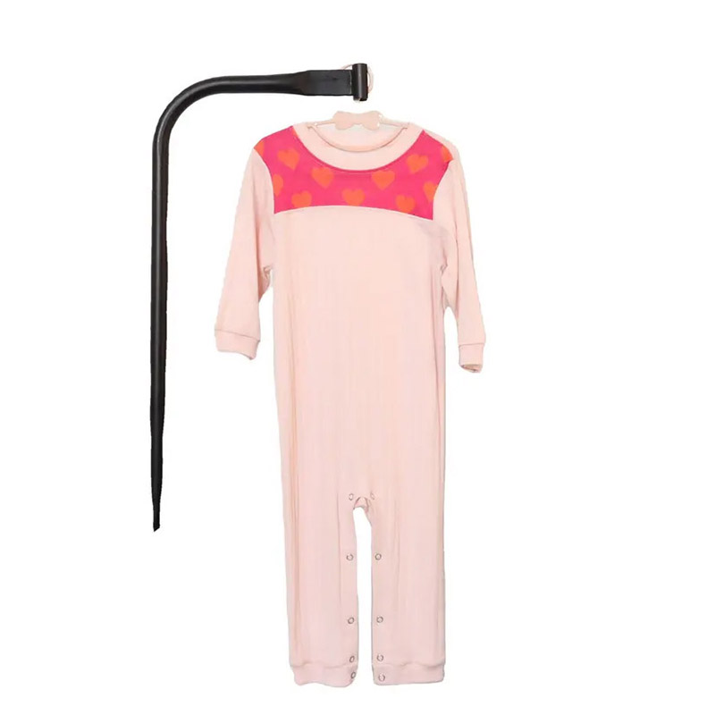 Merino wool pajama with contract jacuqrad pattern for kid