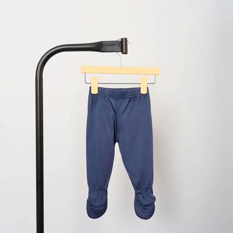 Merino wool pants with feet for kids