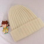 Merino wool solid beanie