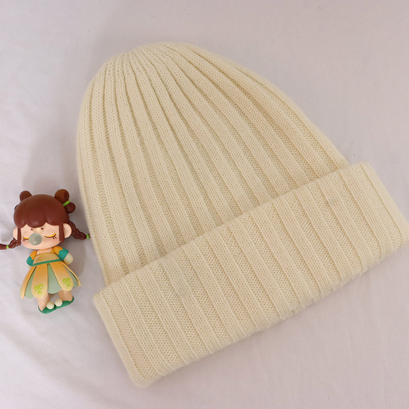 Merino wool  solid beanie