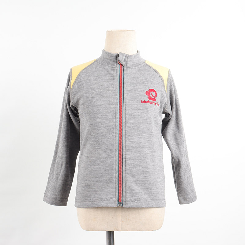 Merino wool with embroidery logo jackrt