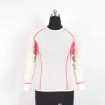 Women merino wool contrast flactlok seam underwear