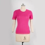 Women merino wool crew neck T-shirt
