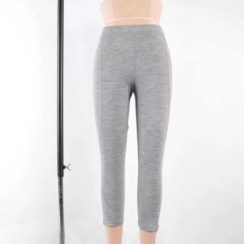 Women merino wool cropped pants
