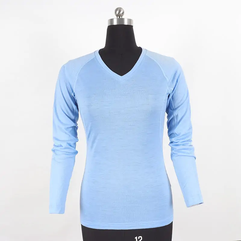 Women merino wool longsleeve underwear