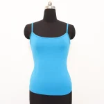 Women merino wool tank top with single strap