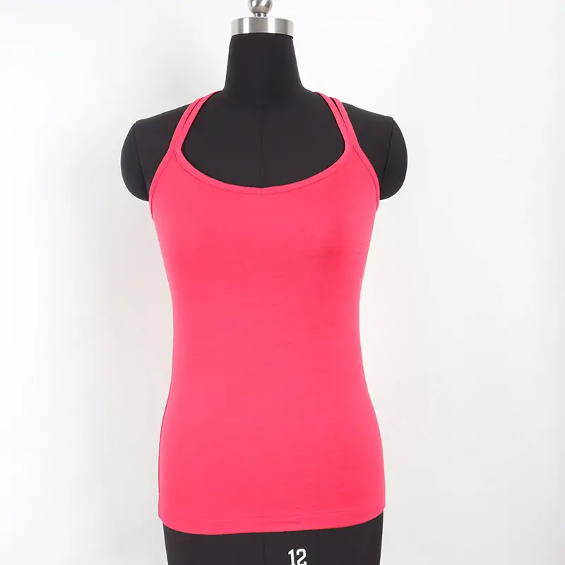Women merino wool tanktop with double shoulder strap