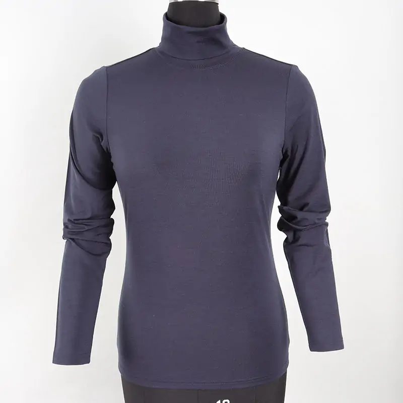 Women merino wool with high neck underwear