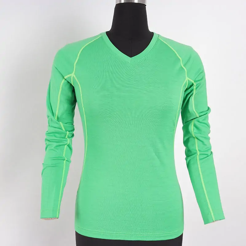 Women merino wool with long sleeve T-shirt