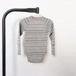 merino wool jacquard bodysuit